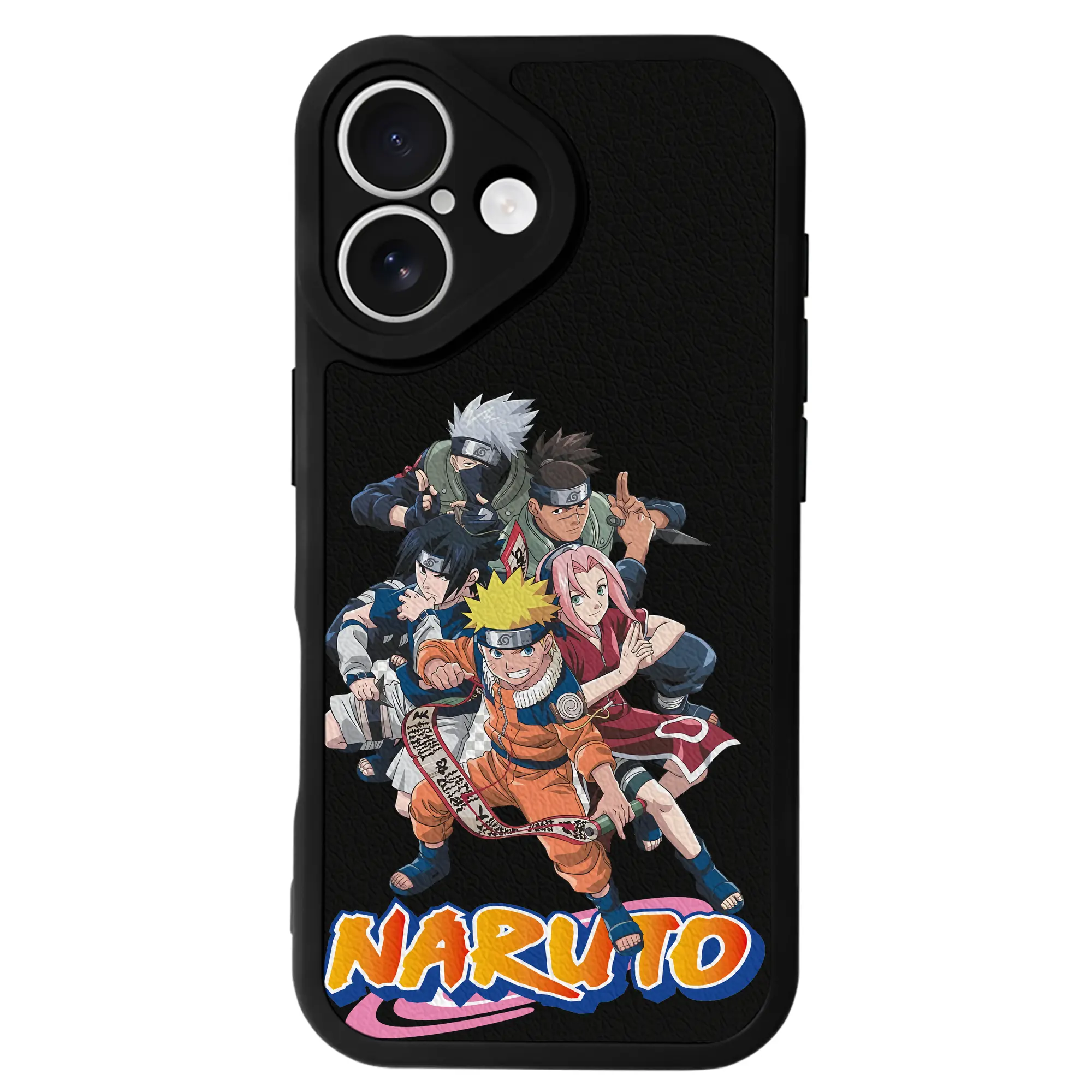 ナルト グッズ うずまき ナルト - IPhone 16シリーズ対応 ・ シリコンスマホケース ・ レザー調 ・ 高精度フィット ・ 耐衝撃 ・ ワイヤレス充電対応 ・ 精密カット